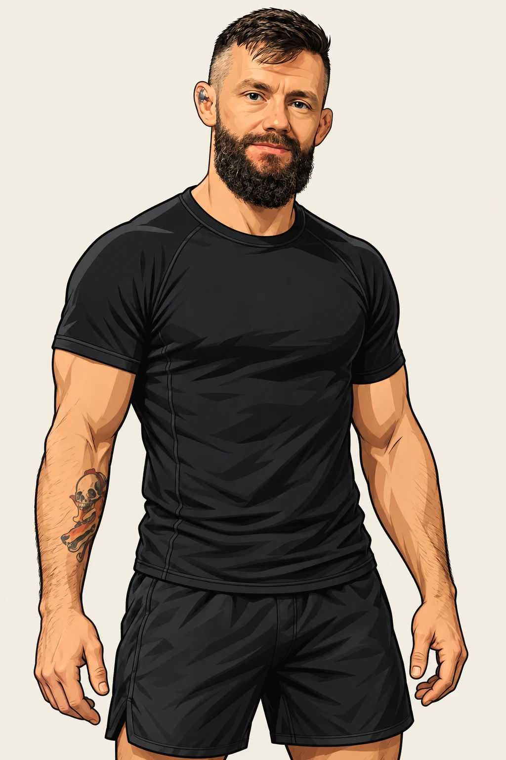 Illustration of Justin Mullin